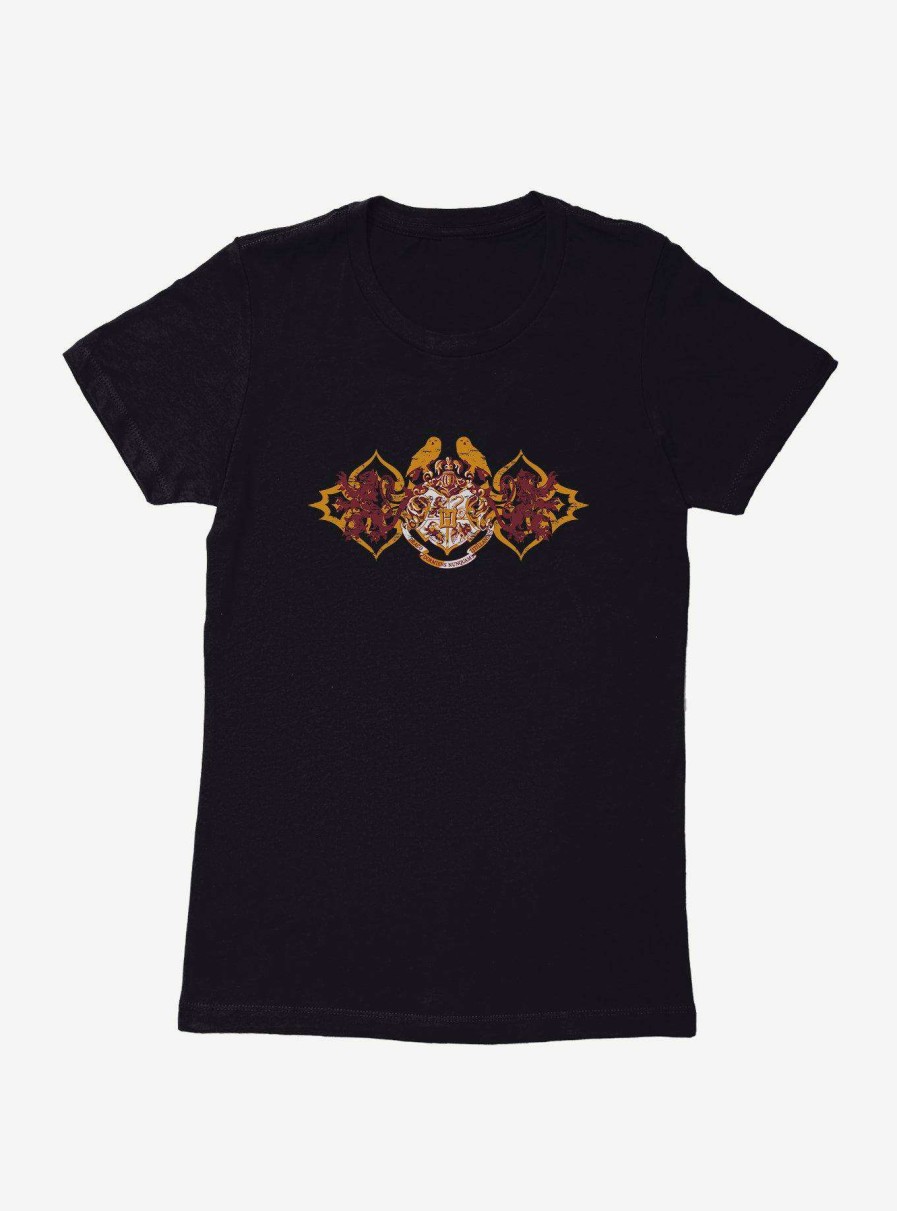 Clothing * | Harry Potter Hogwarts Shield Red And Gold Womens T-Shirt Free Delivery