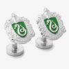 Accessories * | Harry Potter Slytherin Crest Cufflinks Opening Sales