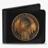 Bags * | Fantastic Beasts Macusa Seal Bifold Wallet Low Price