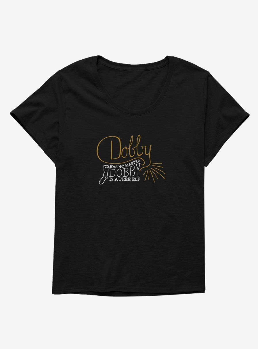 Clothing * | Quick Expedition Harry Potter Simple Dobby Title Womens T-Shirt Plus Size