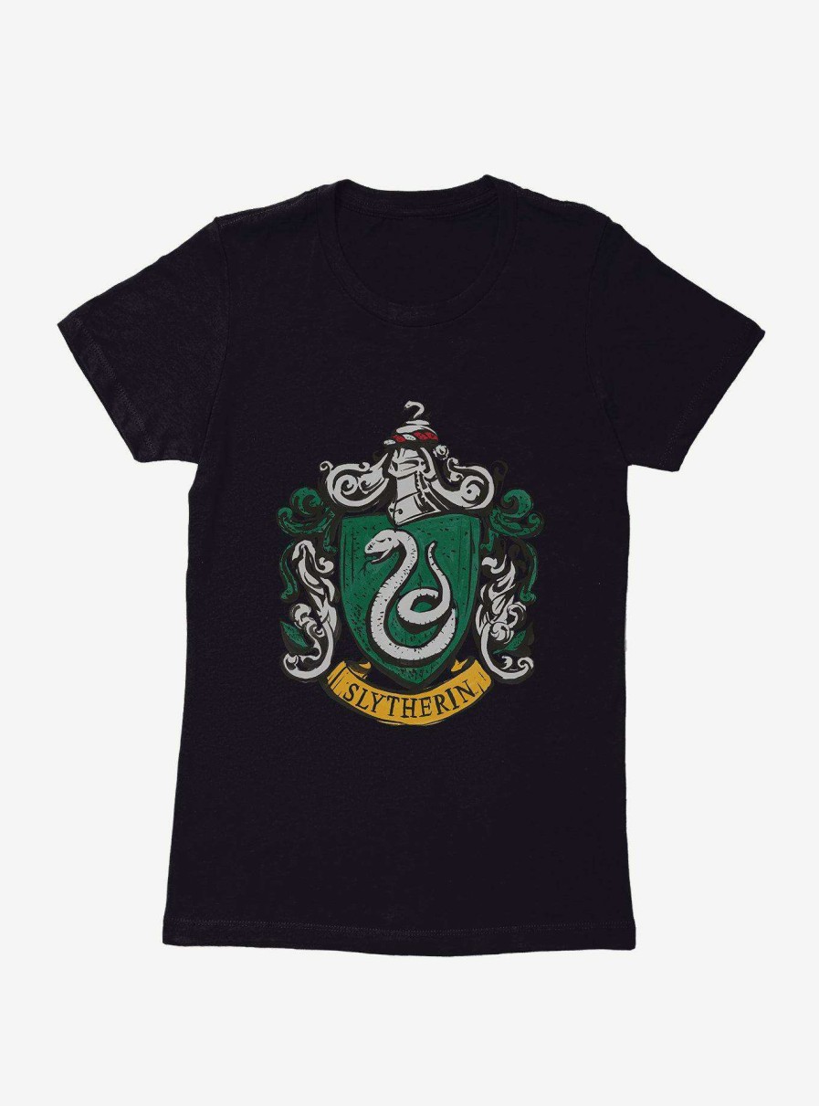 Clothing * | Harry Potter Slytherin Serpents Badge Womens T-Shirt Latest Fashion