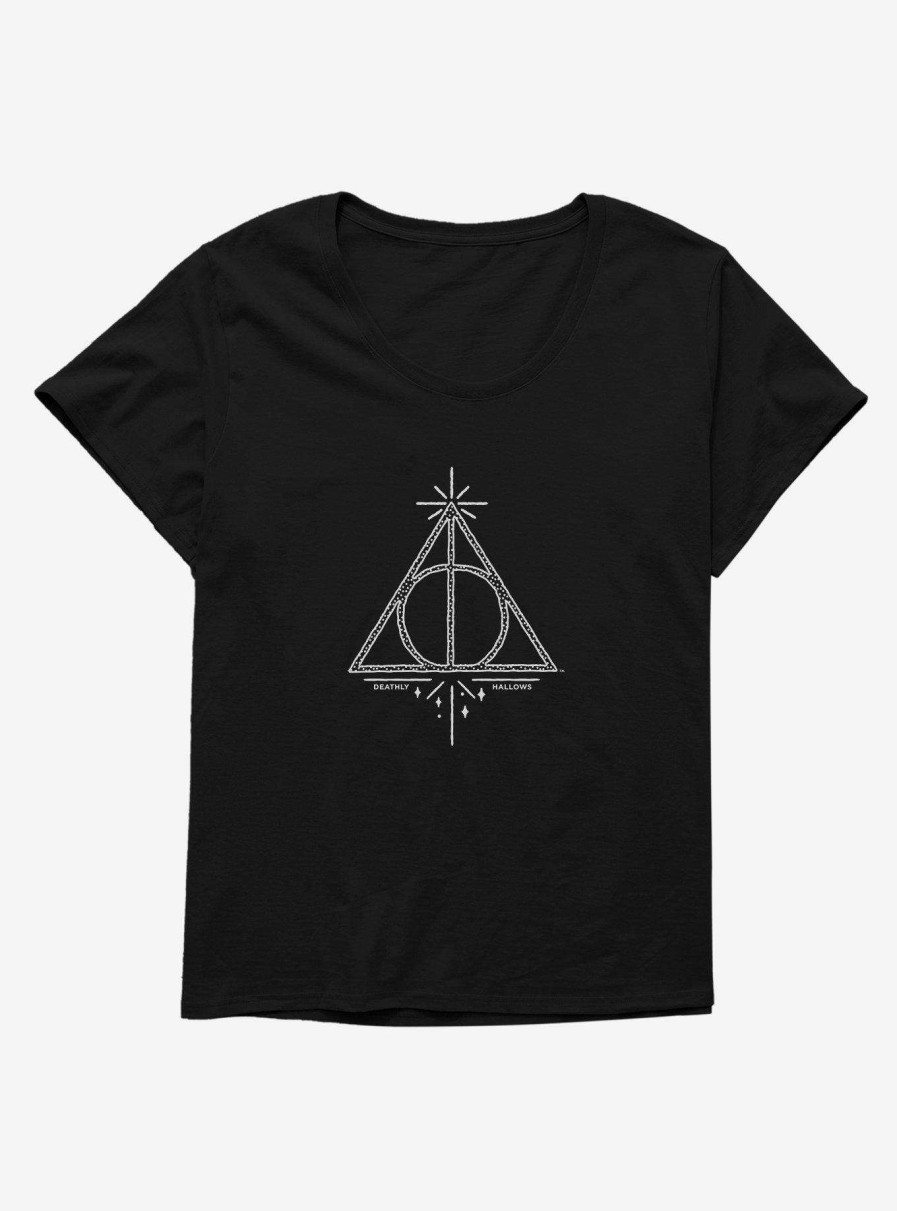 Clothing * | Closeout Sale Harry Potter Deathly Hallows Symbol Womens T-Shirt Plus Size