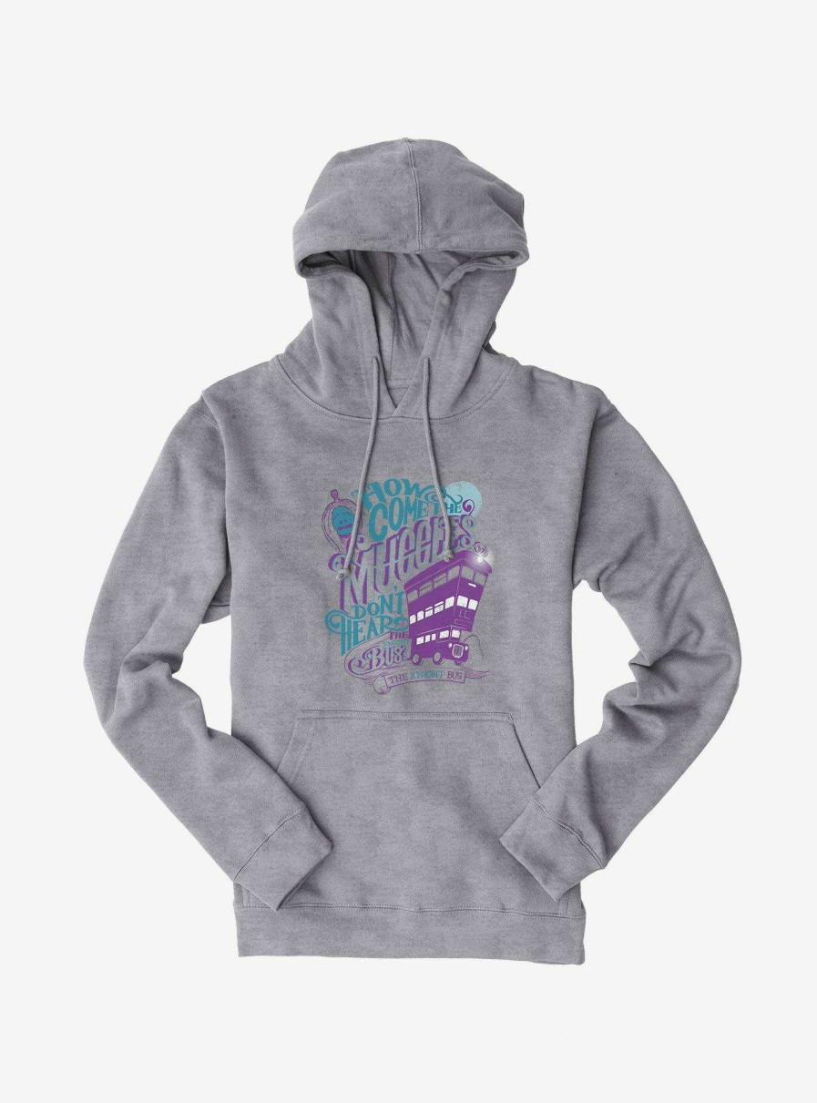 Clothing * | Harry Potter Muggles Don'T Hear The Night Bus Hoodie Discount Sale