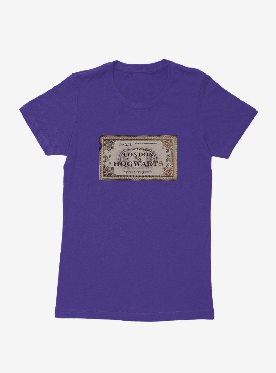 Clothing * | Harry Potter Ticket To Hogwarts Womens T-Shirt Classical