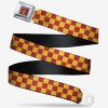 Accessories * | Harry Potter Gryffindor House Checkers Seatbelt Belt Shop