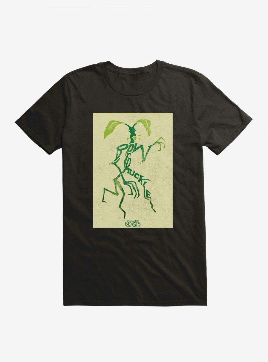 Clothing * | Fantastic Beasts Bowtruckle Pose Outline T-Shirt Classical