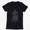 Clothing * | Harry Potter Slytherin Sketch Shield Womens T-Shirt Classical