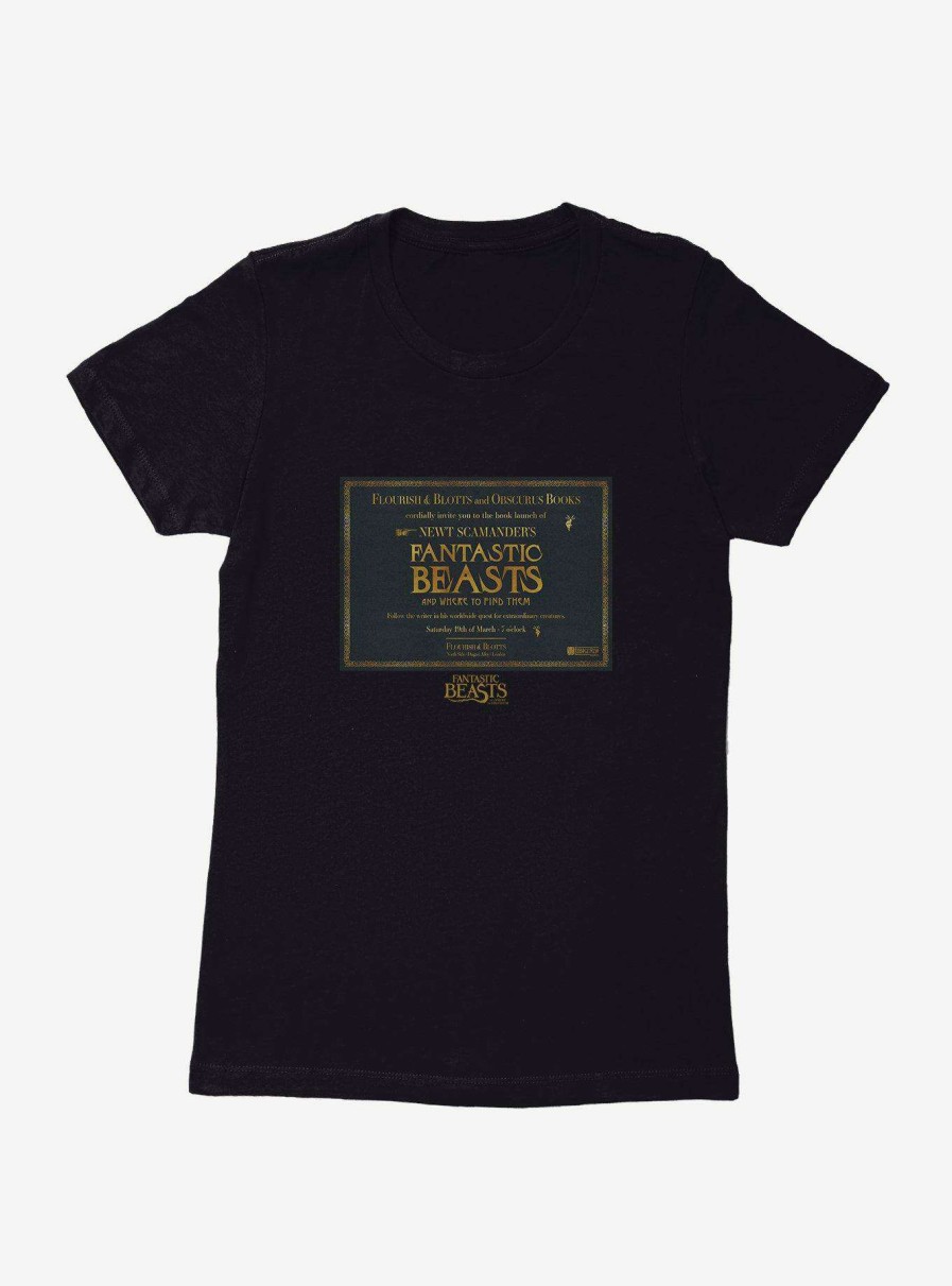 Clothing * | Fantastic Beasts Flourish & Blotts And Obscurus Books Womens T-Shirt Reliable Quality