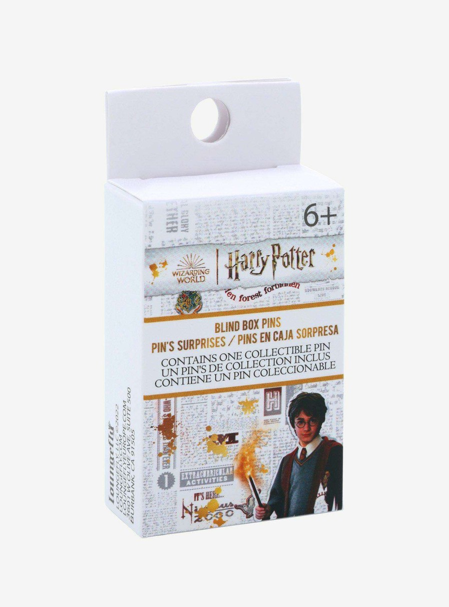 Accessories * | Hot Sell Loungefly Harry Potter Book Icons Blind Box Enamel Pin Boxlunch Exclusive