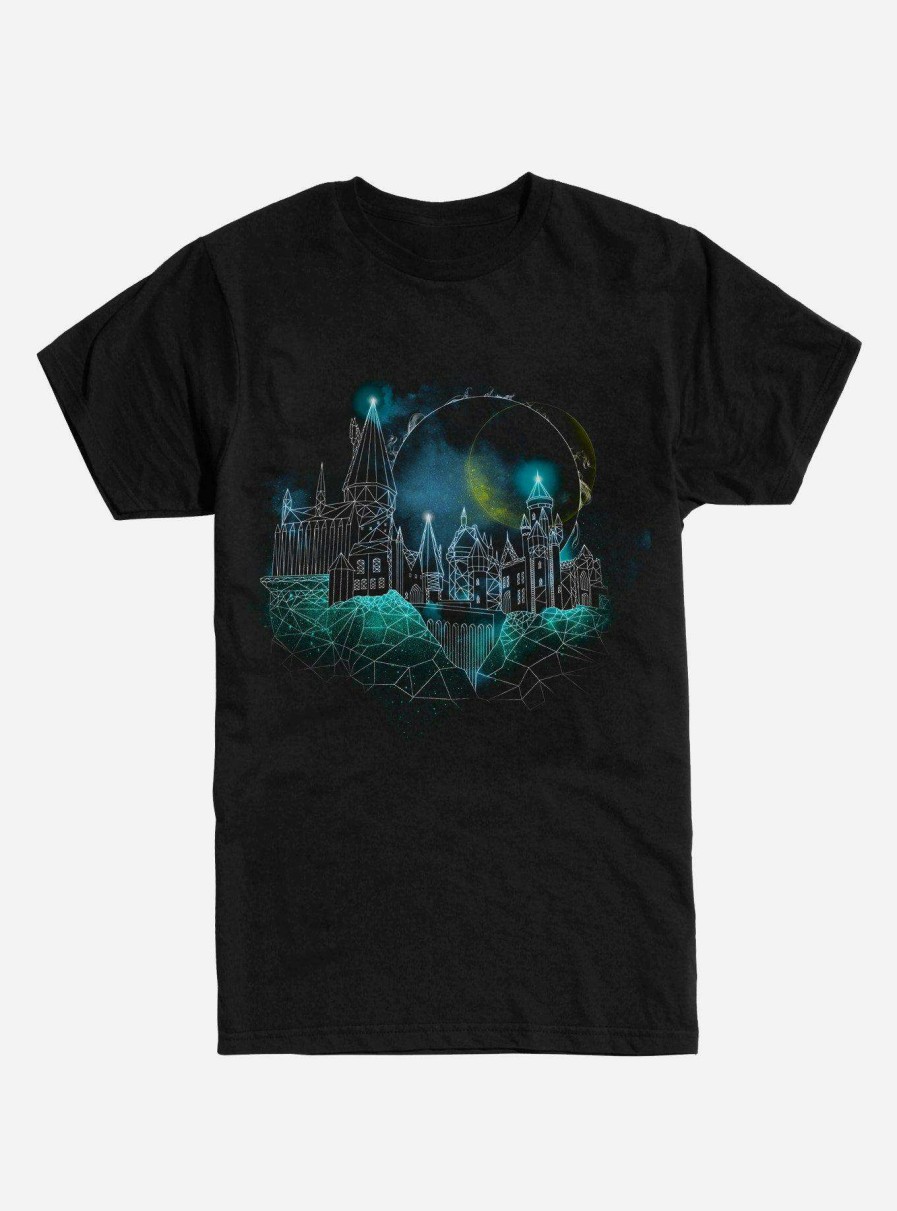 Clothing * | Harry Potter Hogwarts Castle Outline T-Shirt Reliable Quality