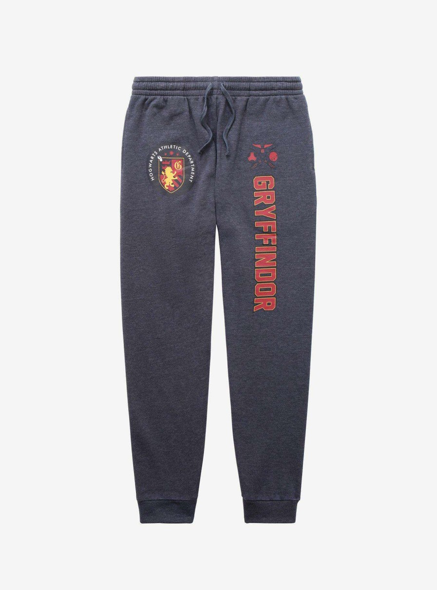 Clothing * | Harry Potter Hogwarts Athletic Department Gryffindor Joggers Boxlunch Exclusive New