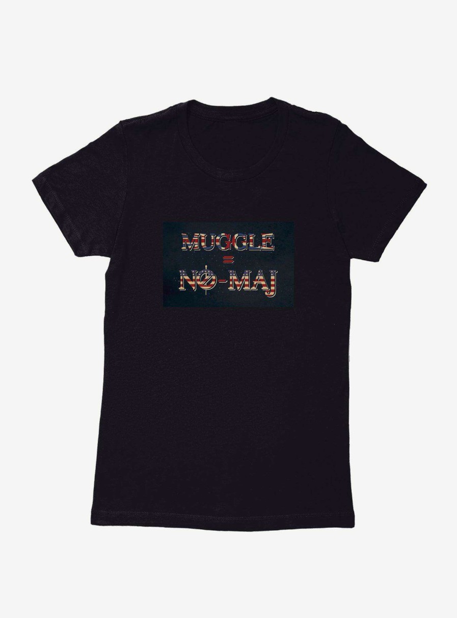 Clothing * | Fantastic Beasts Muggle = No-Maj Womens T-Shirt Original