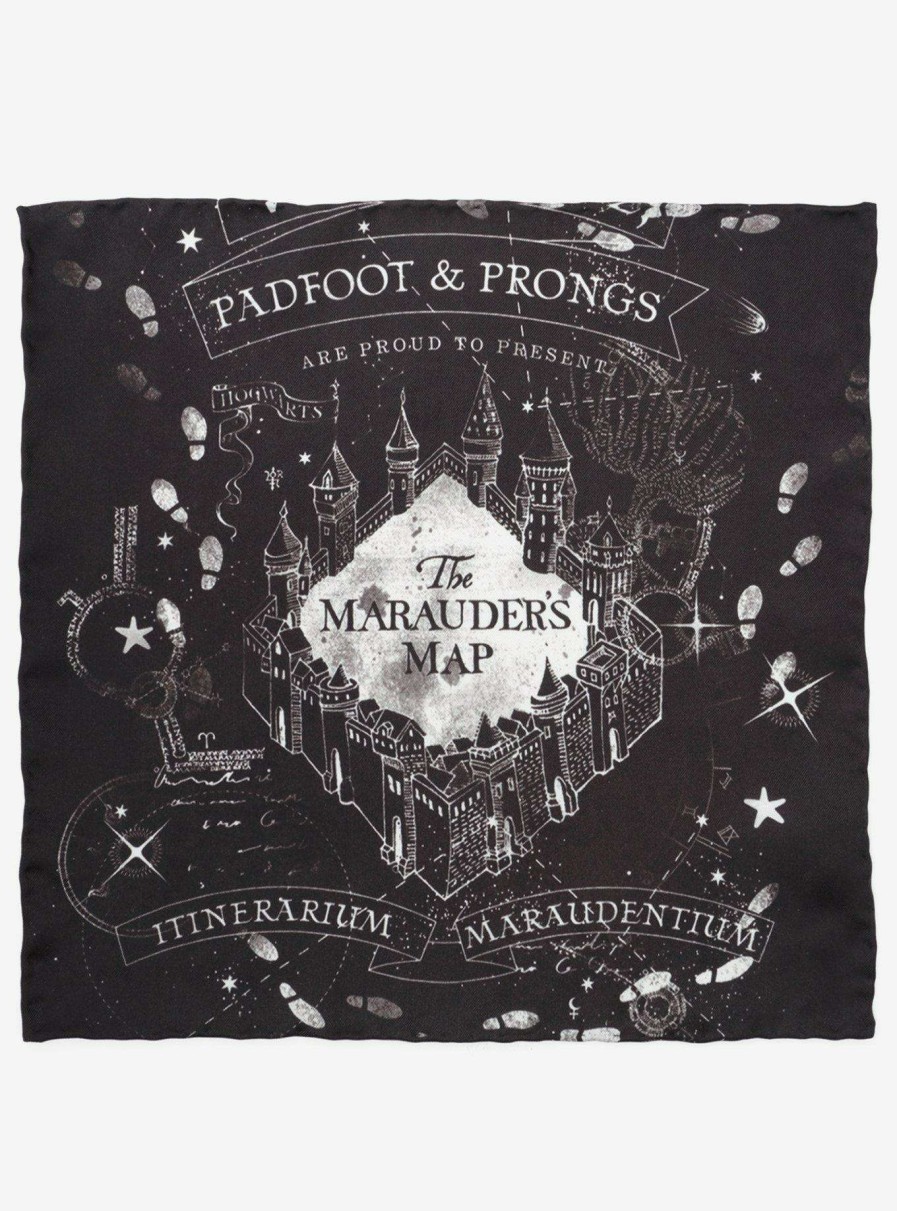 Clothing * | Harry Potter Marauder'S Map Pocket Square Best Sellers