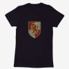 Clothing * | Harry Potter Gryffindor Checkered Shield Womens T-Shirt Low Price