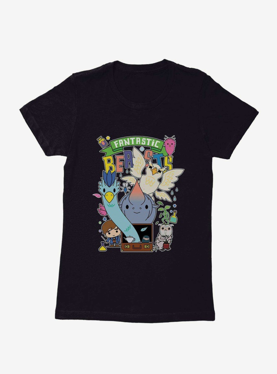 Clothing * | Closeout Sale Fantastic Beasts Animal Friends Womens T-Shirt