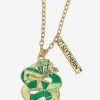 Accessories * | Harry Potter Slytherin Serpent Stained Glass Necklace Boxlunch Exclusive Exclusive Design