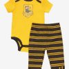 Clothing * | Cheap Harry Potter Hufflepuff Crest Infant One-Piece And Leggings Set Boxlunch Exclusive