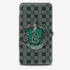 Bags * | Harry Potter Slytherin Crest Heraldry Checkers Hinged Wallet Online Discount