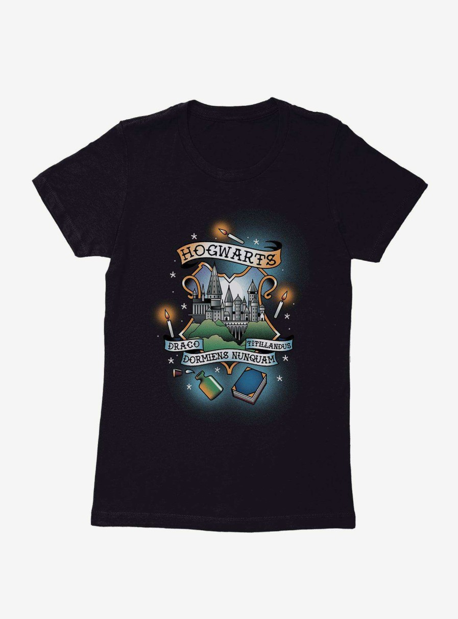 Clothing * | Online Sale Harry Potter Hogwarts Motto Womens T-Shirt