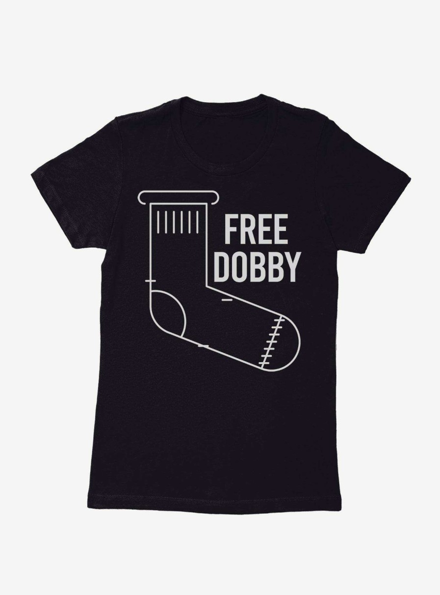 Clothing * | Harry Potter Free Dobby Sock Womens T-Shirt Original