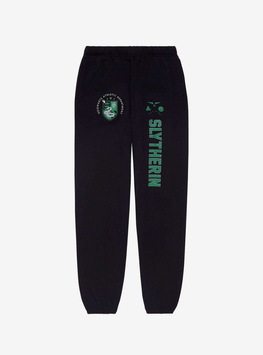 Clothing * | Excellent Quality Harry Potter Slytherin Collegiate Joggers Boxlunch Exclusive