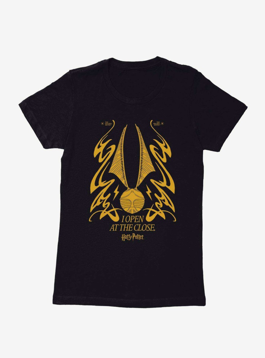 Clothing * | Latest Harry Potter Snitch Open At The Close Womens T-Shirt