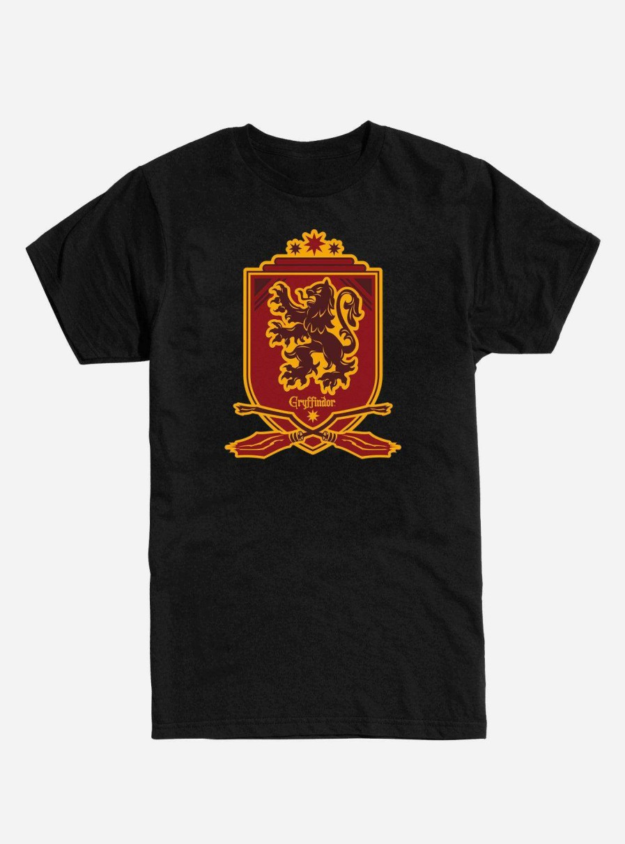 Clothing * | Harry Potter Gryffindor Quidditch Crest T-Shirt Free Delivery