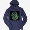 Clothing * | Harry Potter Slytherin Logo Outline Hoodie Opening Sales