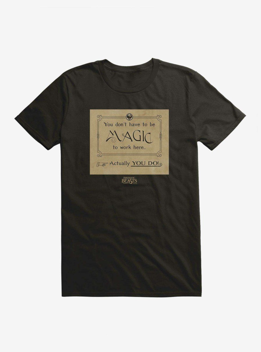 Clothing * | Fantastic Beasts Magic Only T-Shirt Exclusive Design