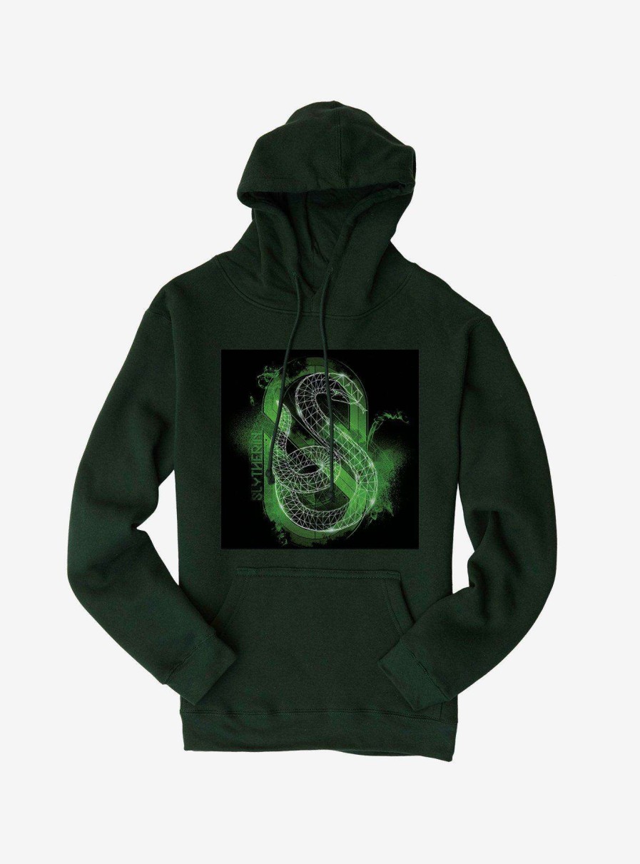 Clothing * | Harry Potter Slytherin Logo Outline Hoodie Store