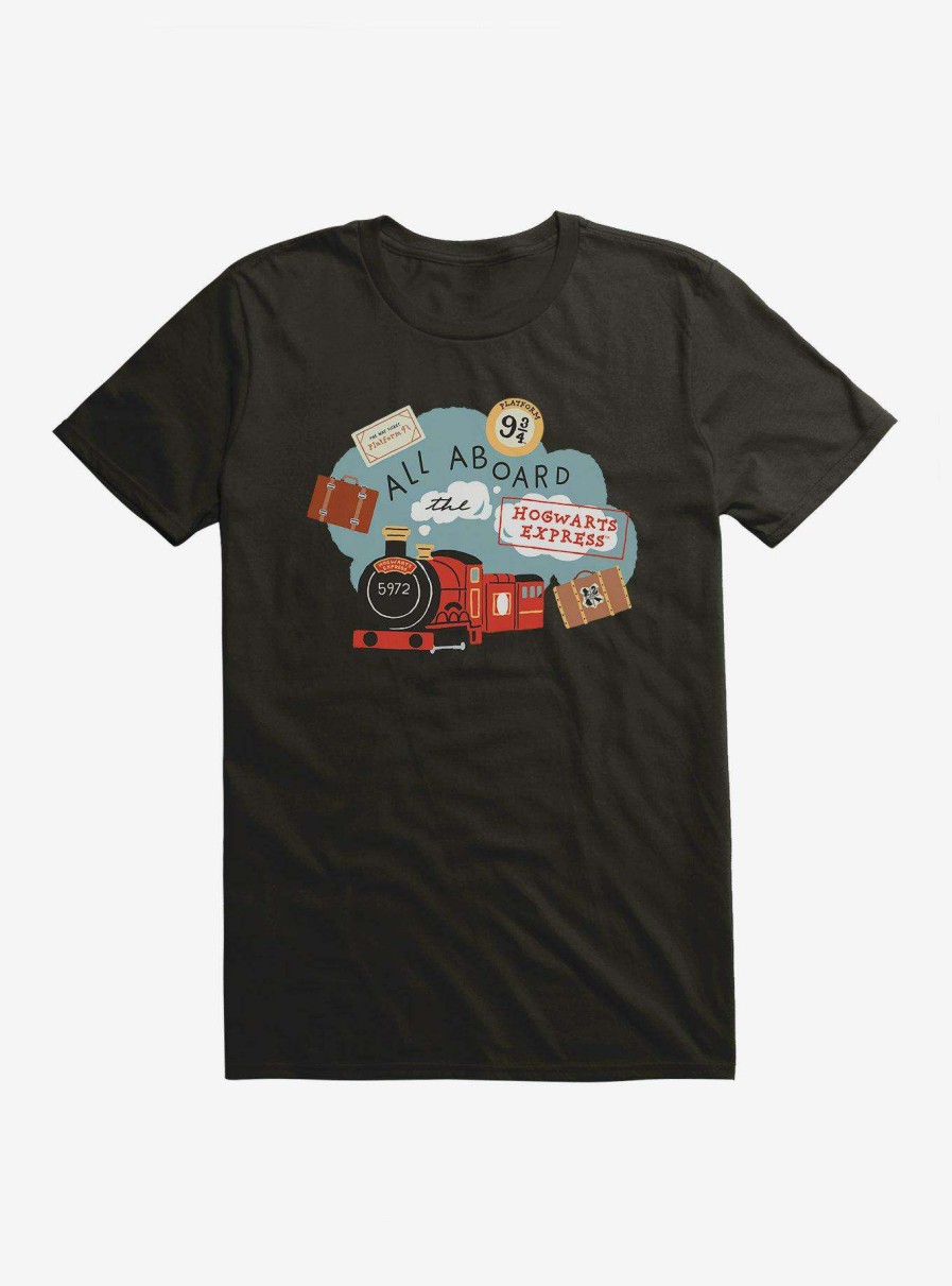 Clothing * | Best-Selling Harry Potter All Aboard T-Shirt