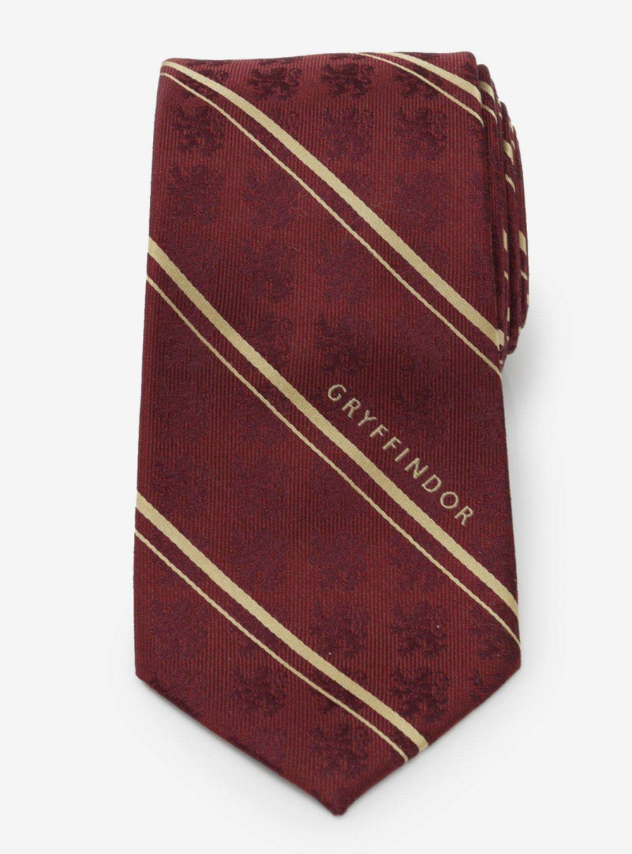 Clothing * | Harry Potter Gryffindor Maroon Silk Tie Reliable Quality