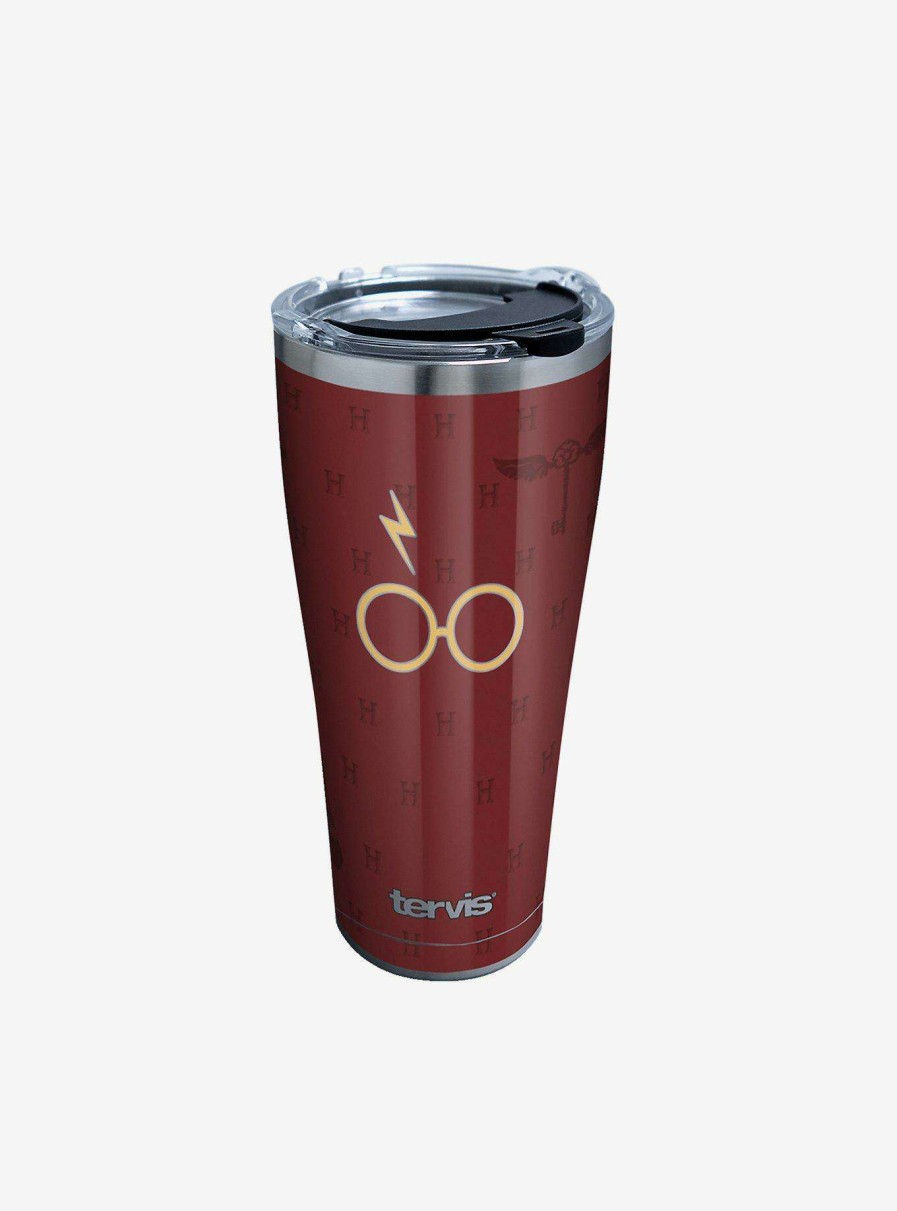 Harry Potter * | Harry Potter Maroon And Gold Glasses 30Oz Stainless Steel Tumbler With Lid Reliable Quality