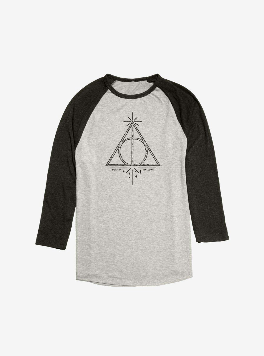 Clothing * | Harry Potter Deathly Hallows Raglan Opening Sales