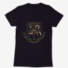 Clothing * | Latest Harry Potter Golden Magic Hogwarts Emblem Womens T-Shirt