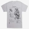 Clothing * | Fantastic Beasts Demiguise Sketches T-Shirt Promotion