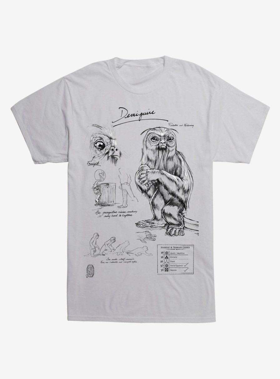 Clothing * | Fantastic Beasts Demiguise Sketches T-Shirt Promotion