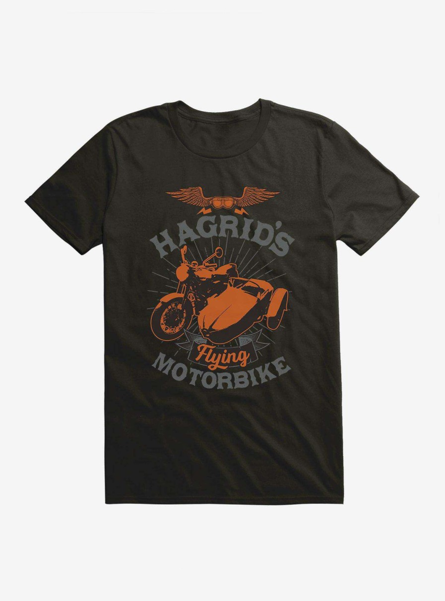 Clothing * | Discount Store Harry Potter Hagrid'S Flying Motorbike Bronze Icon T-Shirt