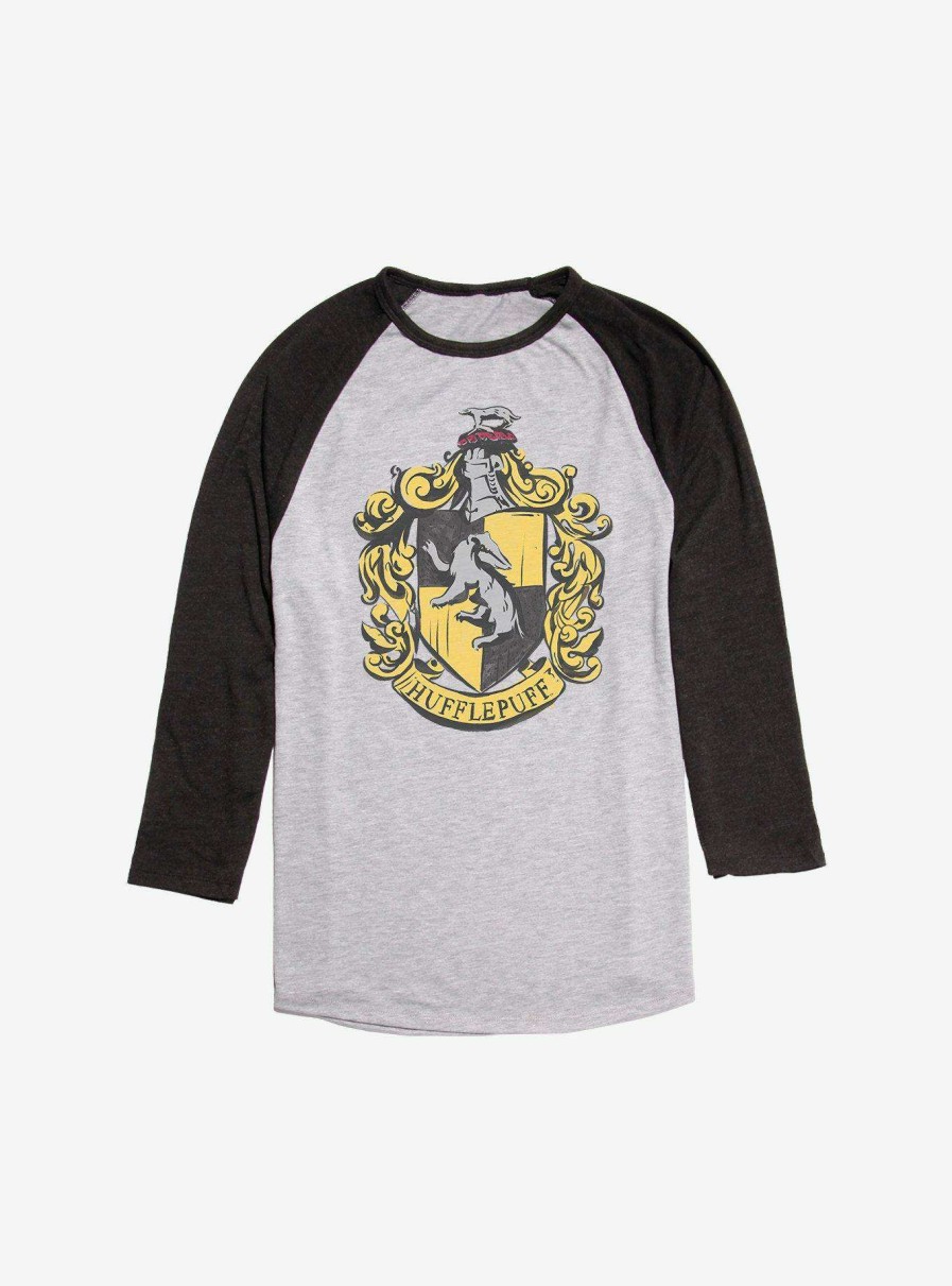 Clothing * | Harry Potter Hufflepuff Uniform Emblem Raglan Reliable Quality