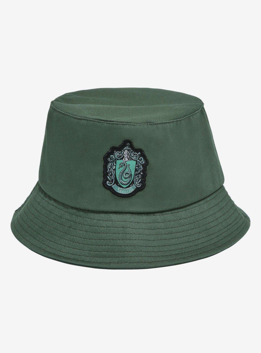 Accessories * | Best-Selling Harry Potter Slytherin Crest Bucket Hat Boxlunch Exclusive