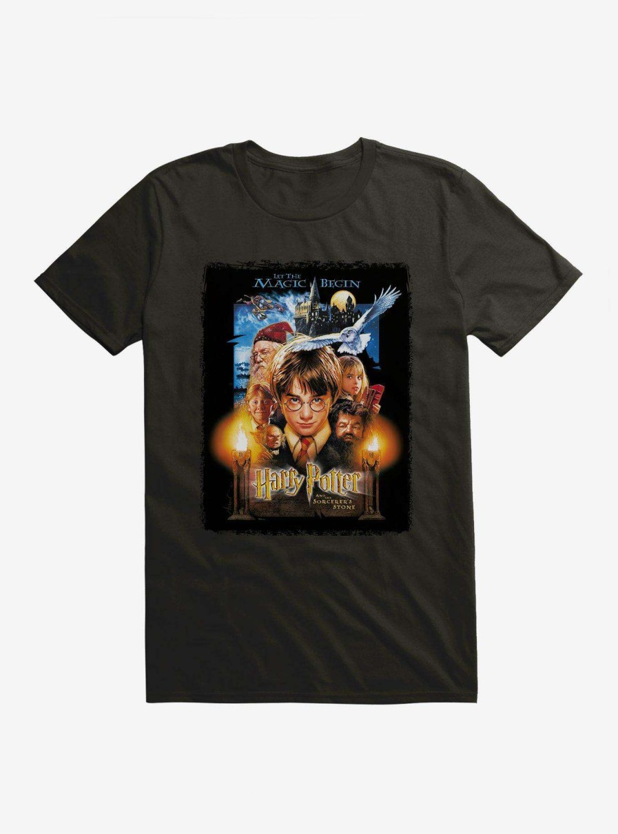 Clothing * | Hot Sell Harry Potter And The Sorcerer'S Stone Movie Poster T-Shirt