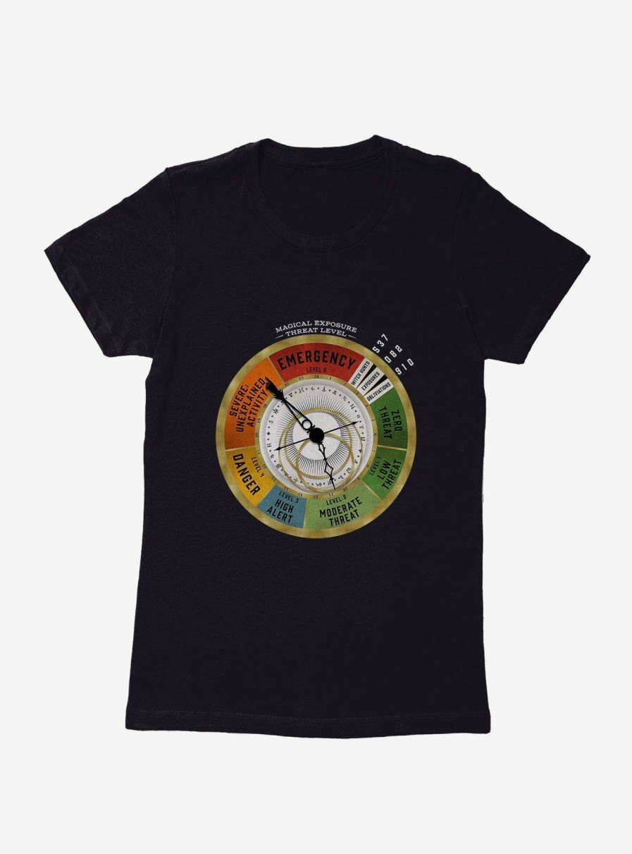 Clothing * | Fantastic Beasts Magical Threat Level Clock Womens T-Shirt Bestsellers