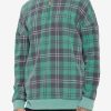 Clothing * | Our Universe Harry Potter Slytherin Plaid Quarter-Zip Sweater Low Price