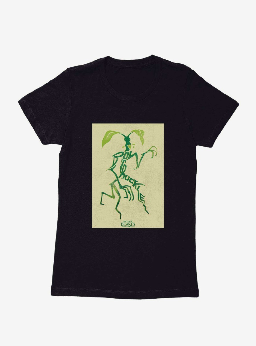 Clothing * | Fantastic Beasts Bowtruckle Pose Outline Womens T-Shirt Shop