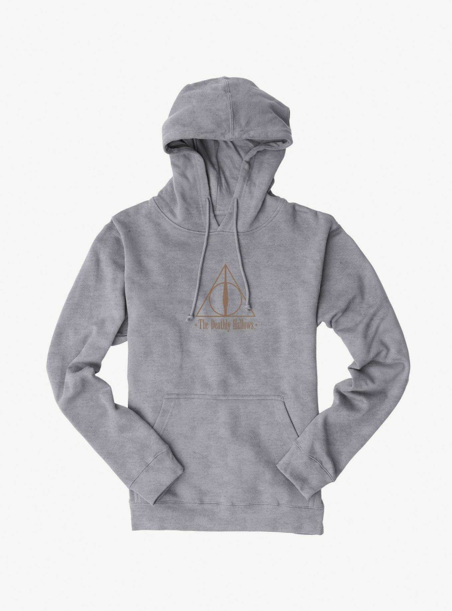 Clothing * | Harry Potter The Deathly Hallows Symbol Hoodie Low Price