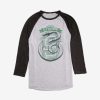 Clothing * | Excellent Quality Harry Potter Retro Slytherin Raglan