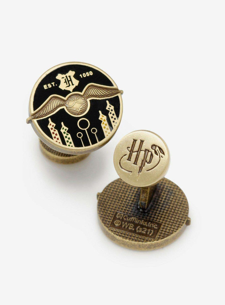 Clothing * | Harry Potter Qudditch Field Cufflinks Promotion