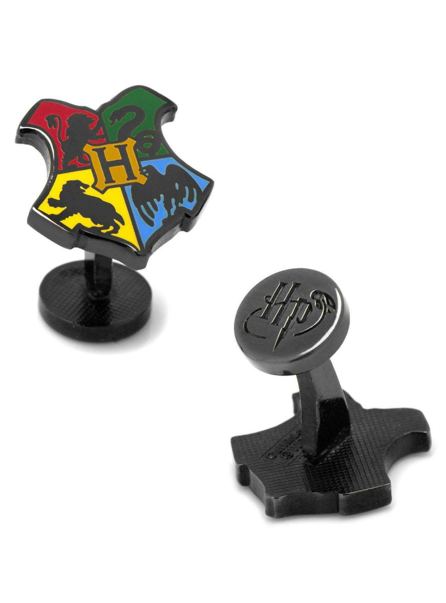 Accessories * | Harry Potter Hogwarts Shield Cufflinks Latest Fashion