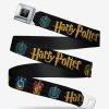 Accessories * | Harry Potter Hufflepuff Ravenclaw Gryffindor Slytherin Youth Seatbelt Belt Free Delivery