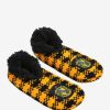 Accessories * | Quick Expedition Harry Potter Hufflepuff Plaid Fleece Slipper Socks Boxlunch Exclusive